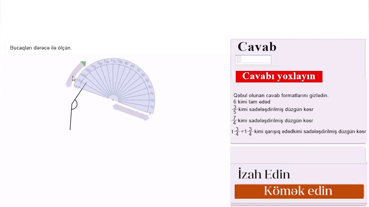 Transportirlə daha çox bucağın ölçülməsi