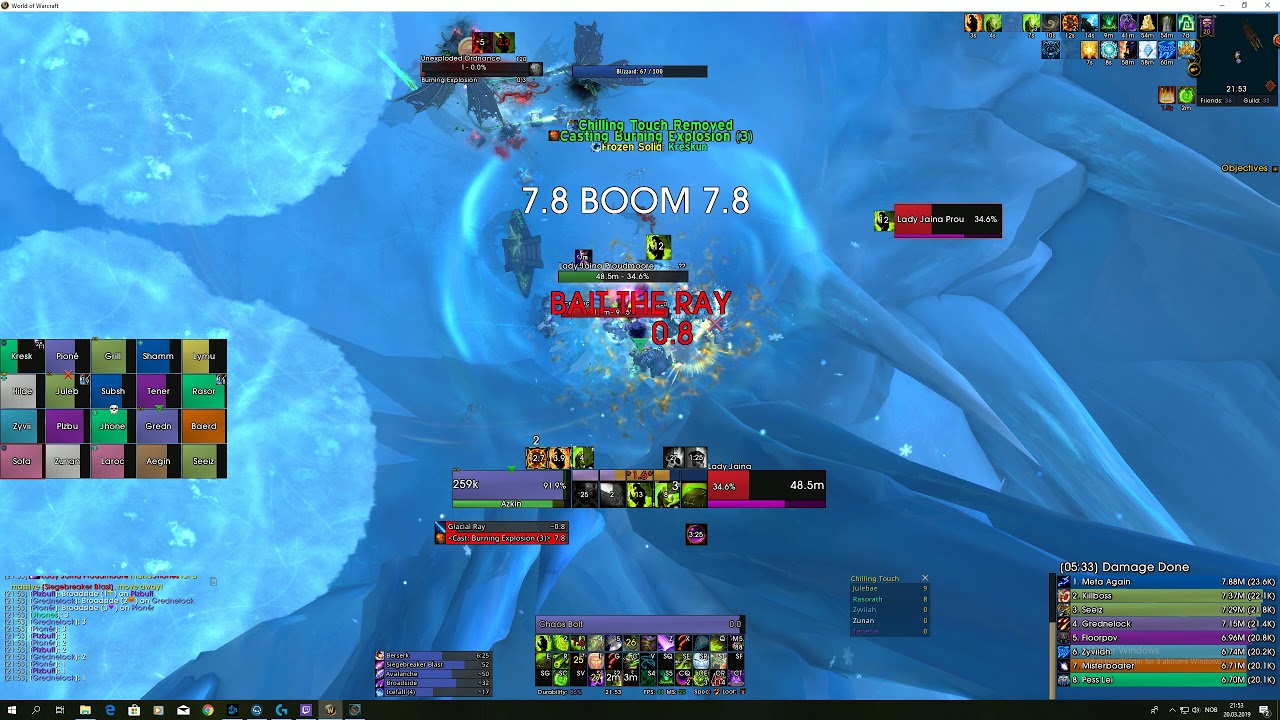 Fragglene vs Mythic Jaina #world 151 Warlock PoV