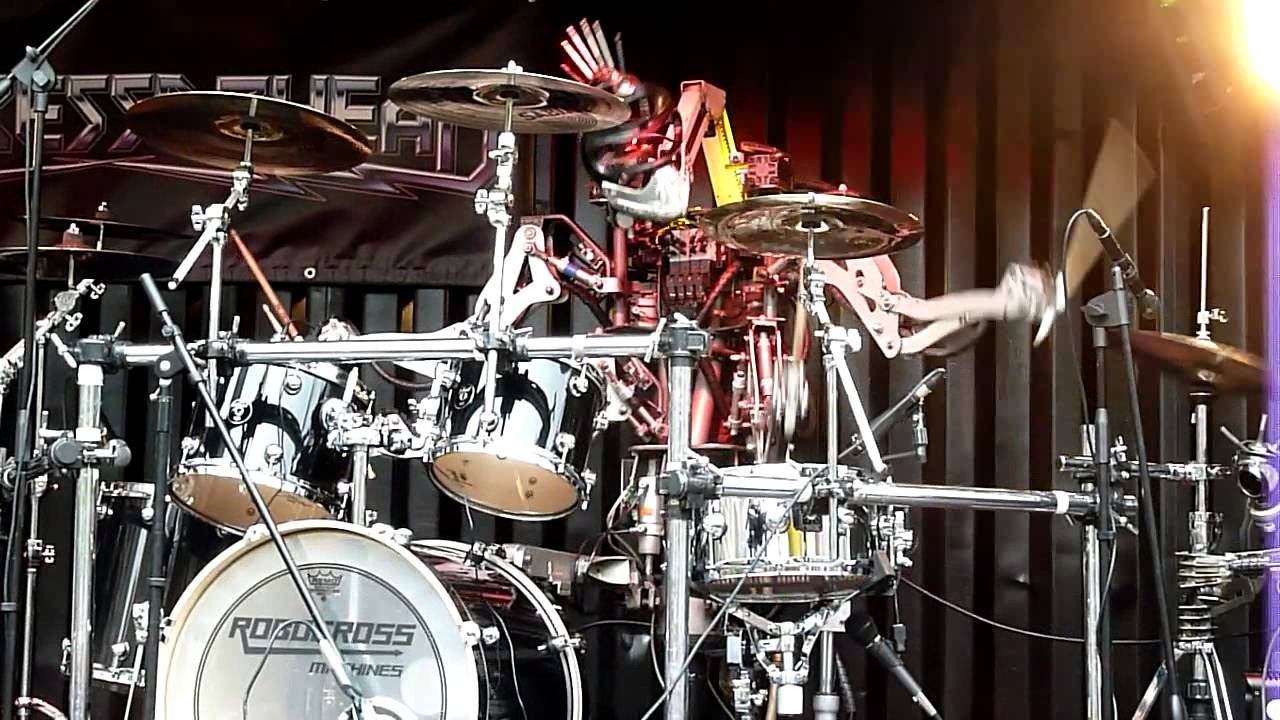 Compressorhead, Fingers, Stickboy and Bones Live in NYC