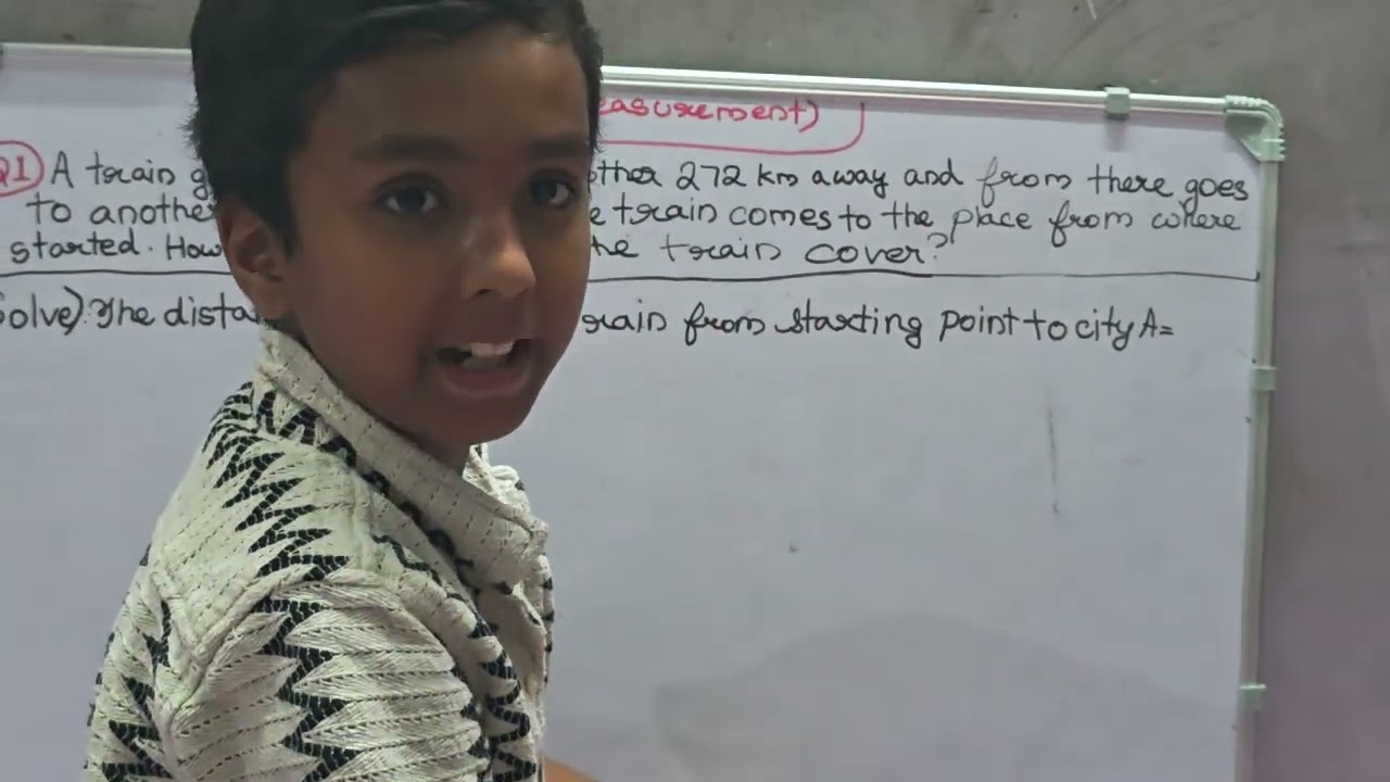 #Train distance problem kaise solve karein 🚆 # #Measurement Chapter Easy Trick 🔥#