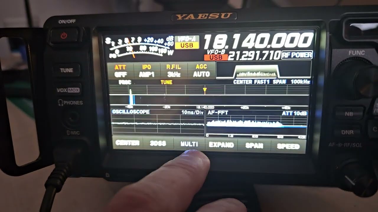 Yaesu FTDX-10 touch display is not working after power up for several minutes