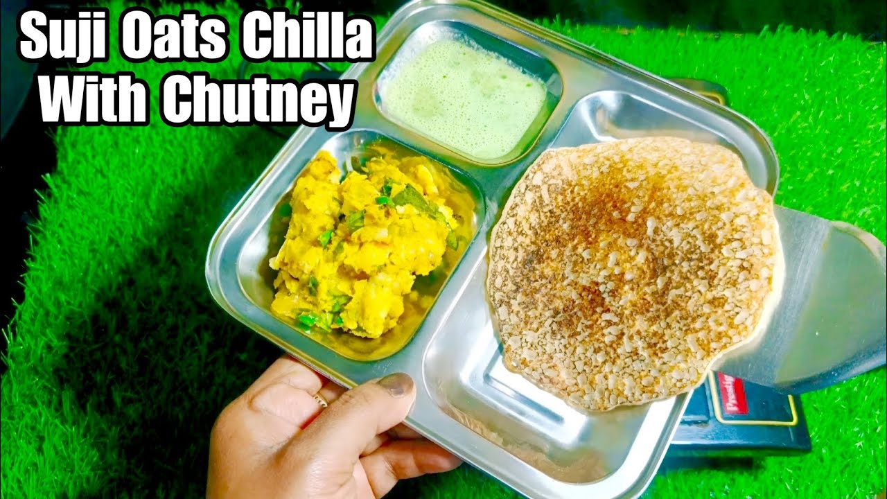 Oats Suji Chilla With Chutney Breakfast Recipe Sirf 5 Minute Me @Taste Corner Official 