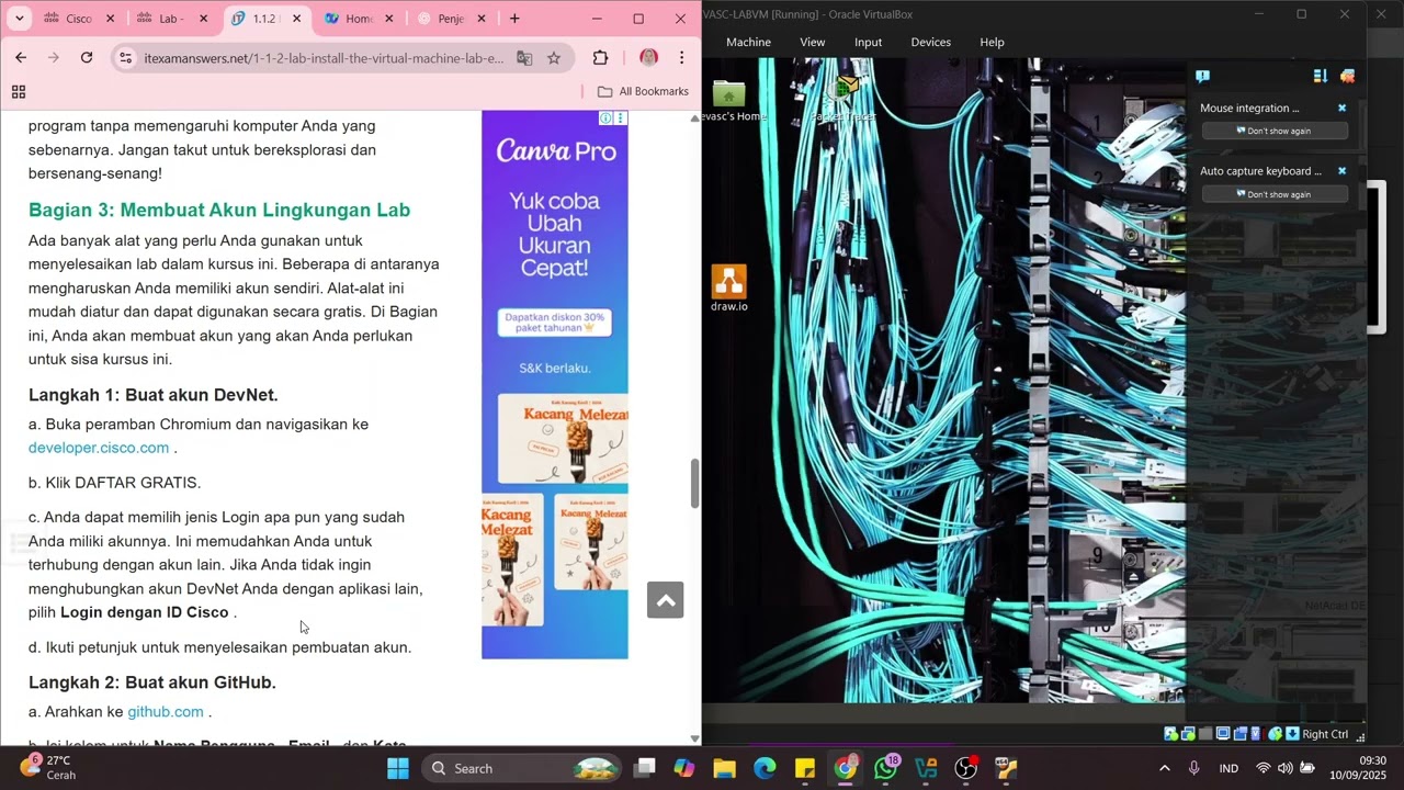 Lab 1.1.2 - Install the Virtual Machine Lab Environment || Otomatisasi Jaringan