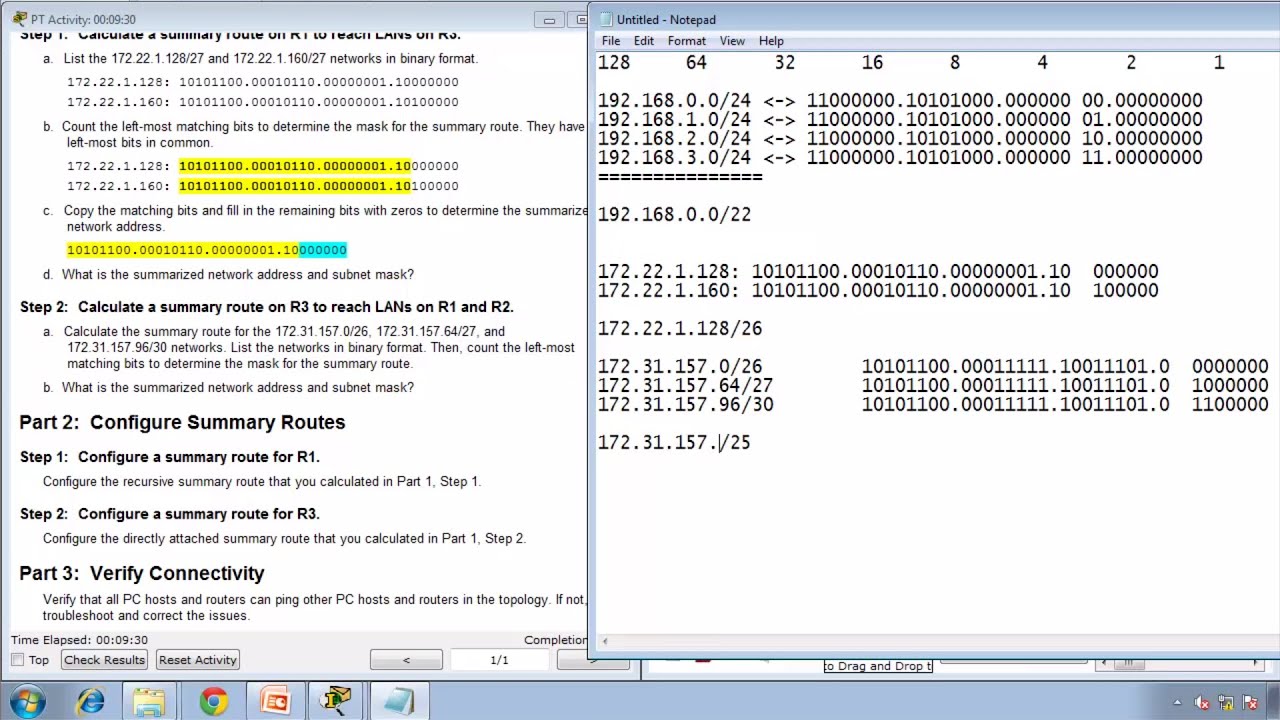 Packet Tracer 6.4.1.5 - Configuring IPv4 Route Summarization - Scenario 1  - CCNA 2 - Chapter 6