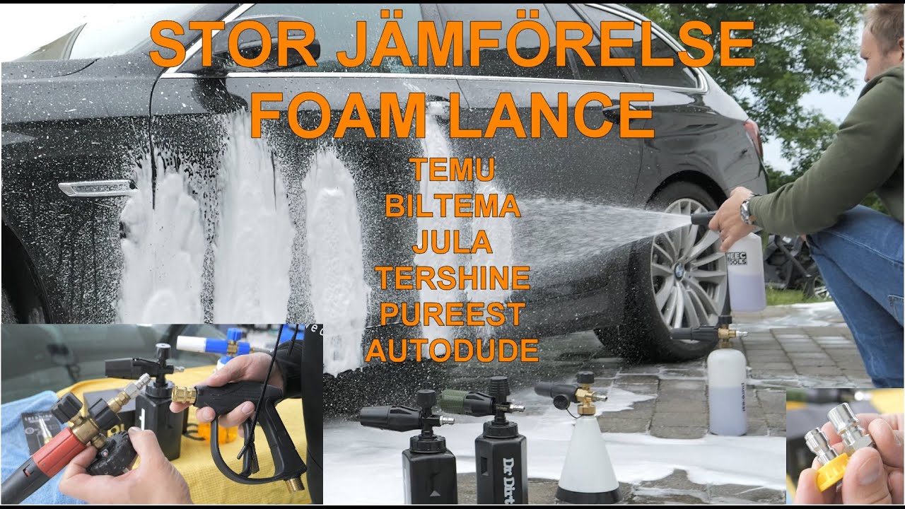 Jämförelse Foam Lance: Vilken ger bäst skum? Samt vanliga misstag!