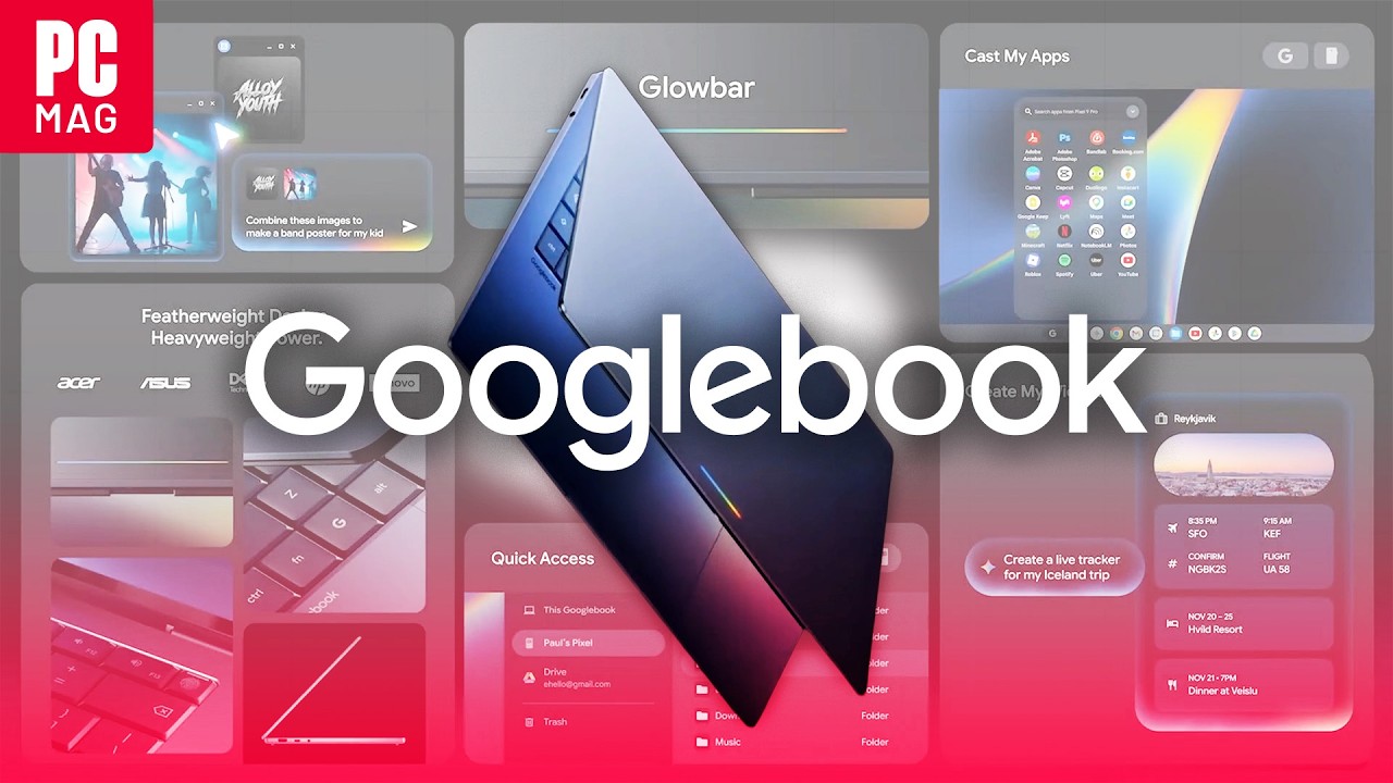 Представлен GoogleBook: будущее ноутбуков на базе технологии Gemini | Отчет лаборатории