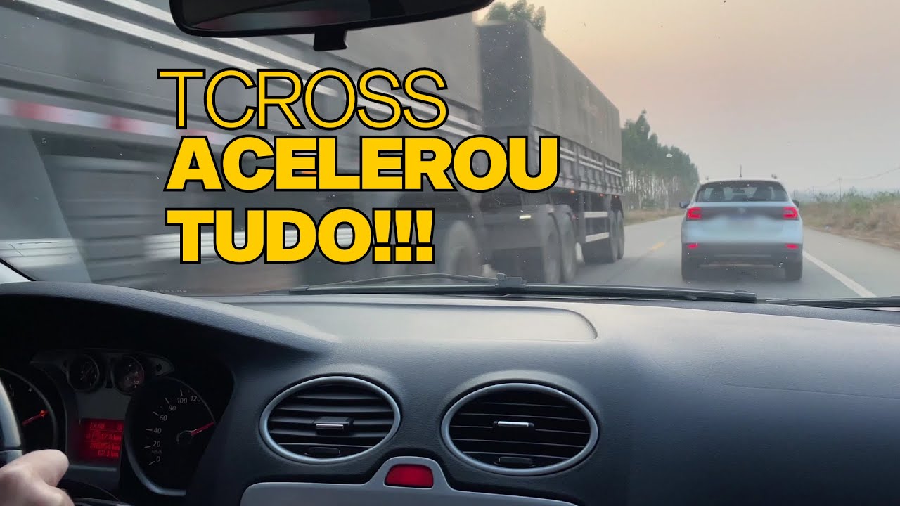 Acelerando Focus 2.0 Manual vs TCross 1.0 TSI