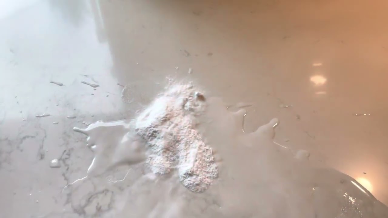 Remove stains from a quartz countertop