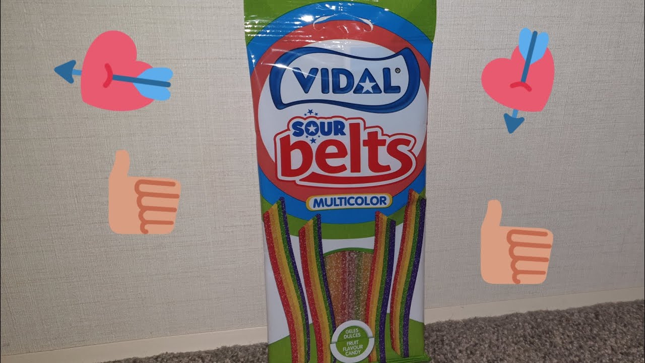Me and my sister rating and tasting  rainbow belts