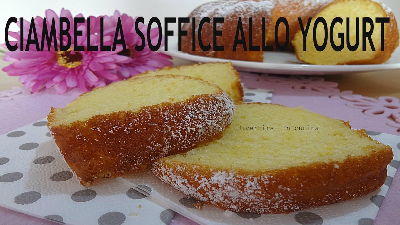 Ciambella soffice allo yogurt senza burro