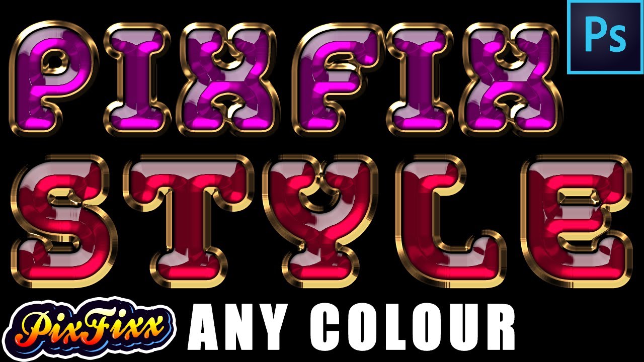 Jewel Text Effect in Photoshop | PixFixx