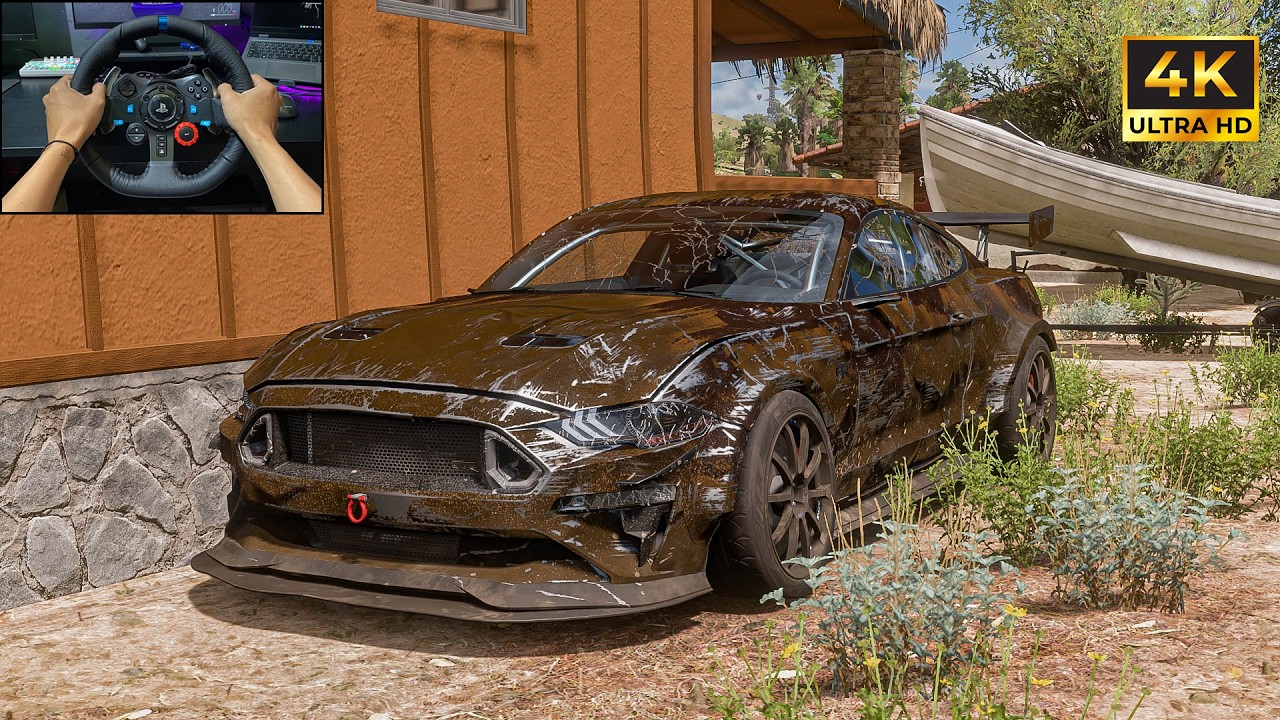 Rebuilding Ford Mustang GT 2024 (1869HP) Forza Horizon 5 Logitech G29 Stering Wheel Gameplay
