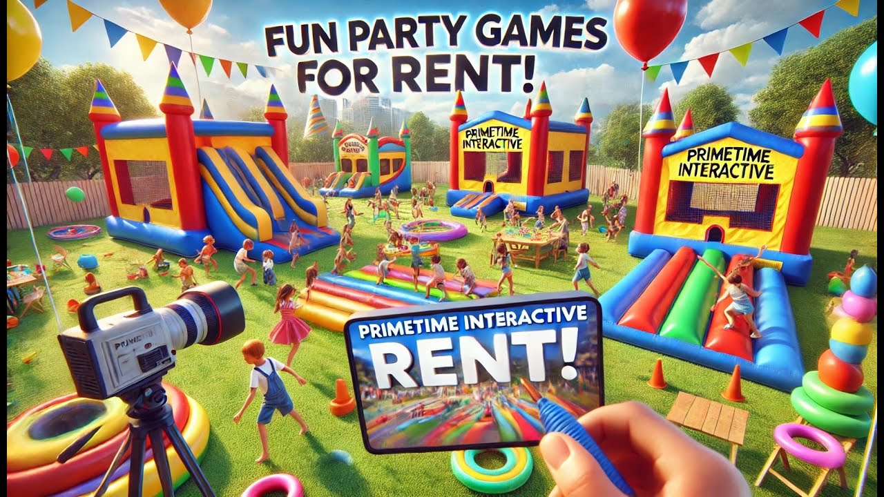 FUN kids party rental games and ideas for Miles and Miles and Miles of FUN Memories!