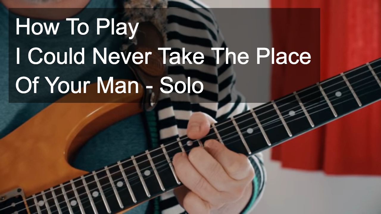 'I Could Never Take The Place of Your Man' Solo - Prince Guitar Tutorial