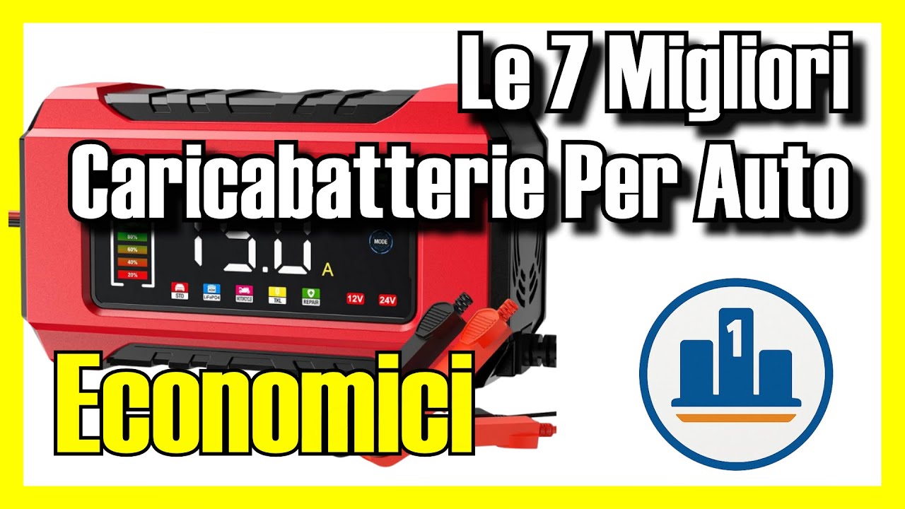 🔋 Le 7 MIGLIORI Caricabatterie Per Auto E Moto ECONOMICI su Amazon [2026] ✅ [Qualità/Prezzo]