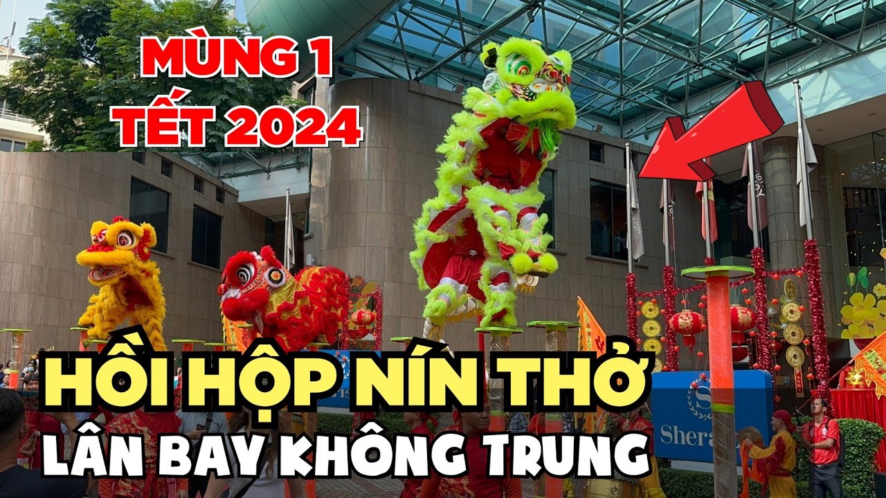 Mùng 1 Tết MÚA LÂN MÚA RỒNG Nhơn Nghĩa Đường tưng bừng Sài Gòn Quận 1 ĐÔNG VUI QUÁ