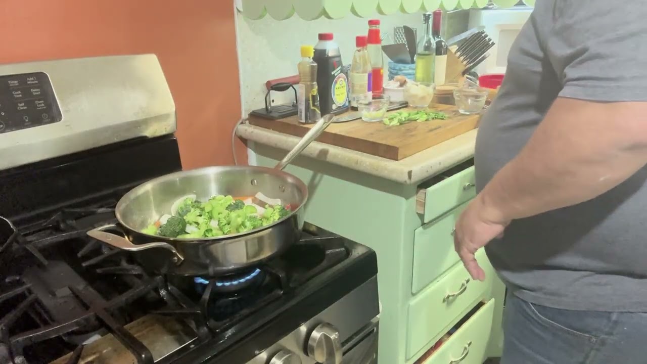 Shrimp stir fry