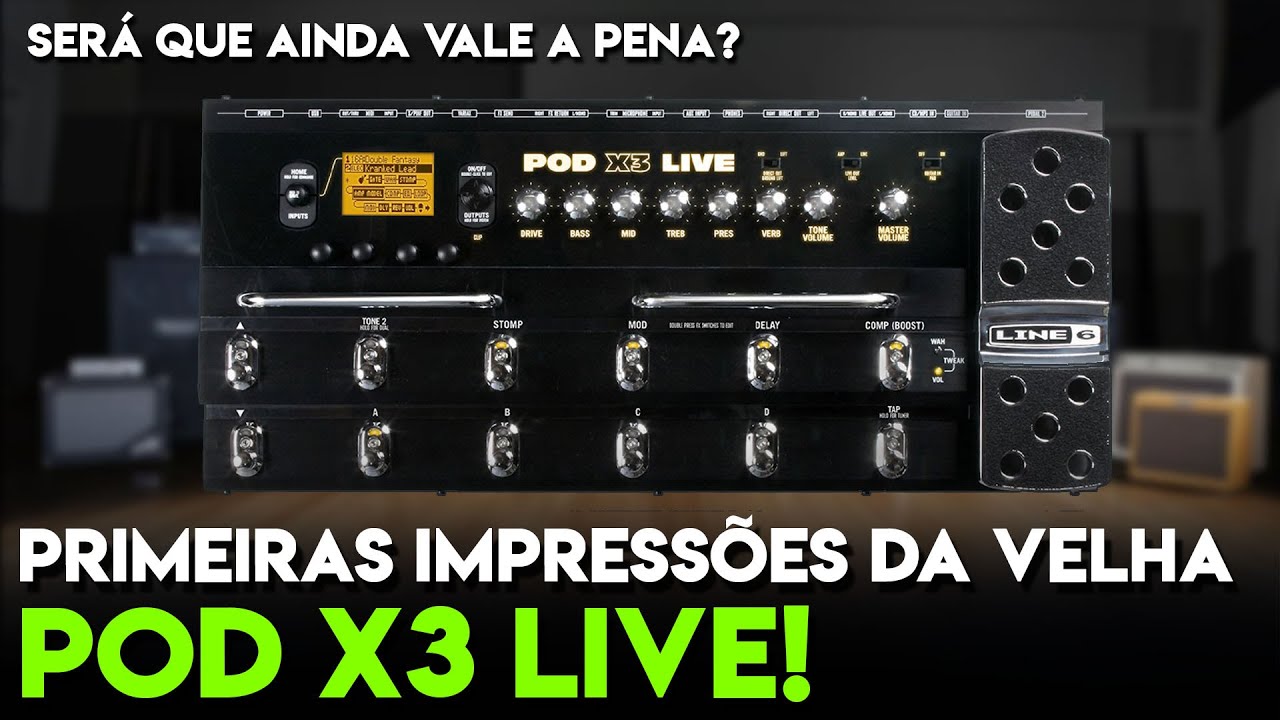 PRIMEIRAS IMPRESSÕES DA POD X3 LIVE! PEDALEIRA VELHA EM 2025, AINDA DÁ NO COURO?