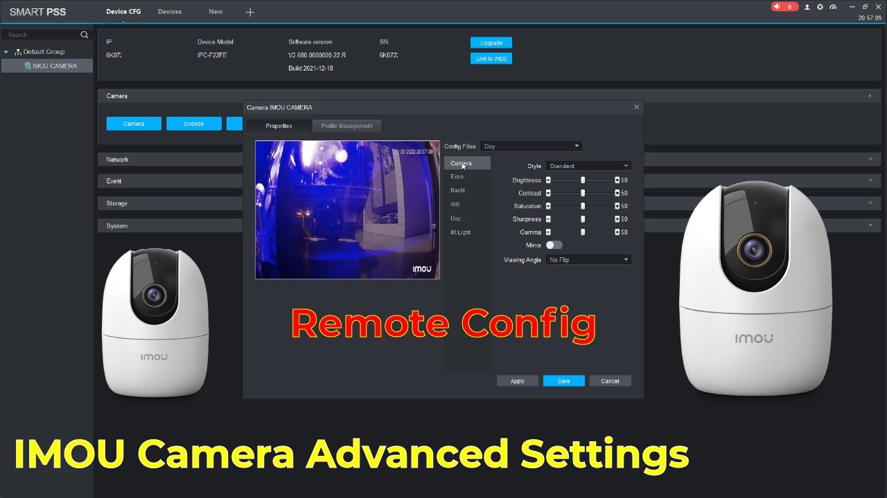 IMOU Camera Advanced Settings