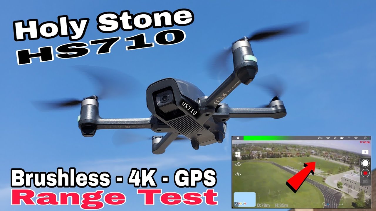 Holy Stone HS710 Drone Range Test (Brushless, GPS, 4K)