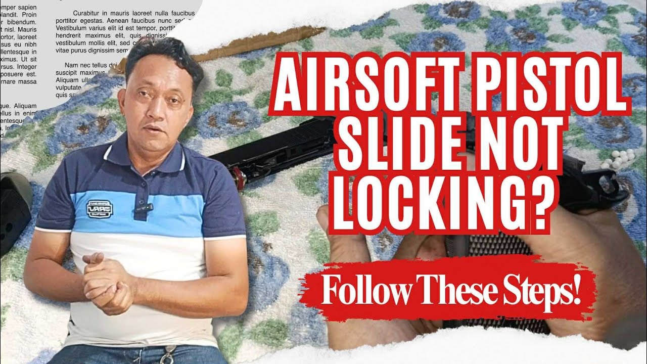 Paano ayusin ang airsoft pistol kapag hindi nag la-lock ang slide / Boss Jojie Tv 