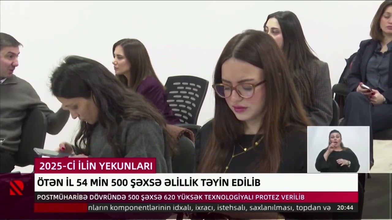2025 ci ilin yekunları   Ötən il 54 min 500 şəxsə əlillik təyin edilib