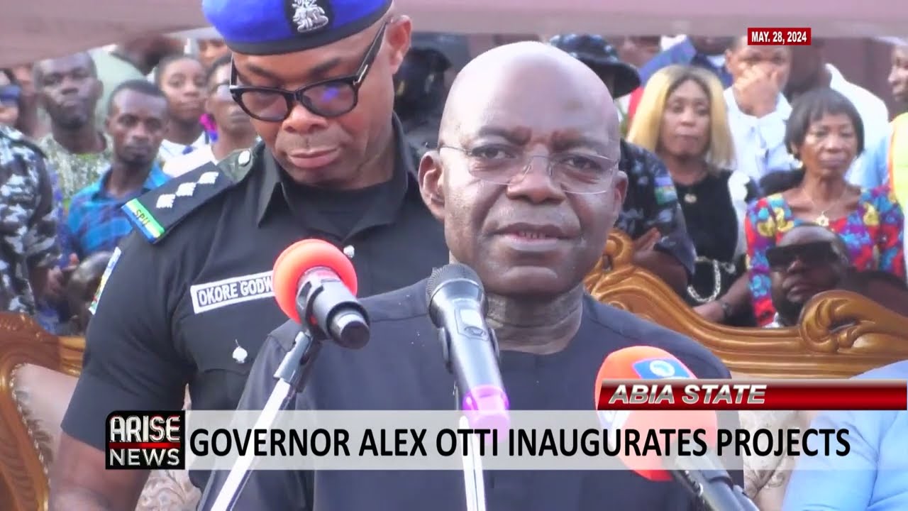 GOVERNOR ALEX OTTI INAUGURATES PROJECTS