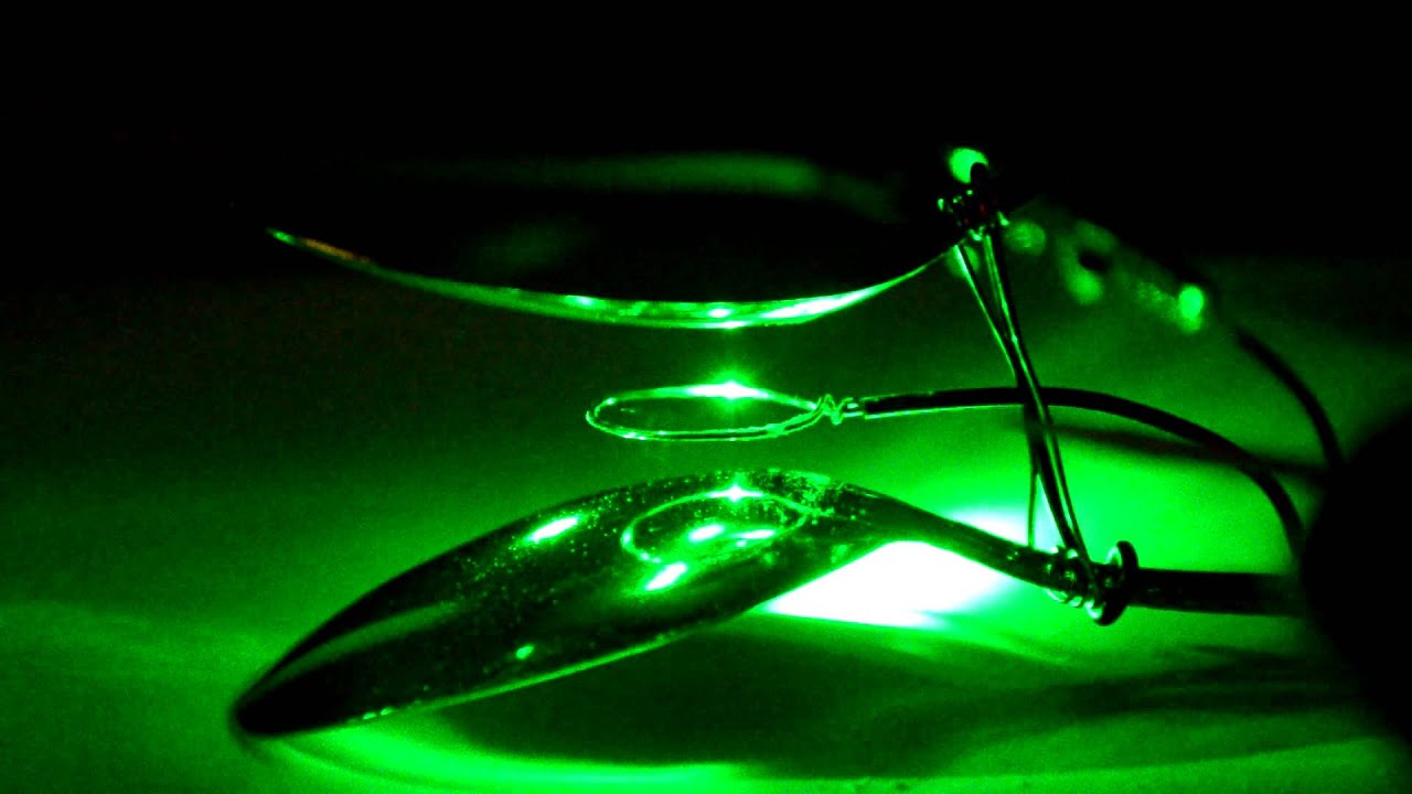 Homemade ion trap using spoons and wire