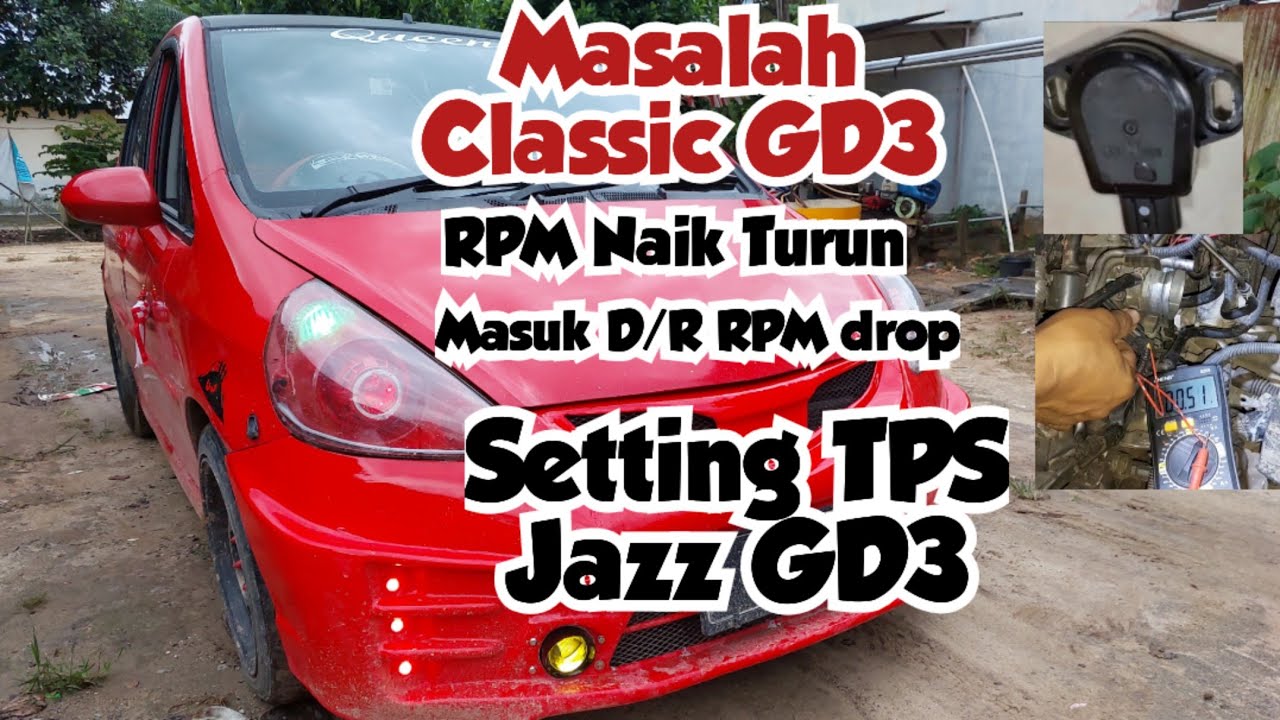 CARA SETING TPS JAZZ GD3 idsi⁉️RPM Drop/naik turun #hondajazz #jazzgd3 #jazz