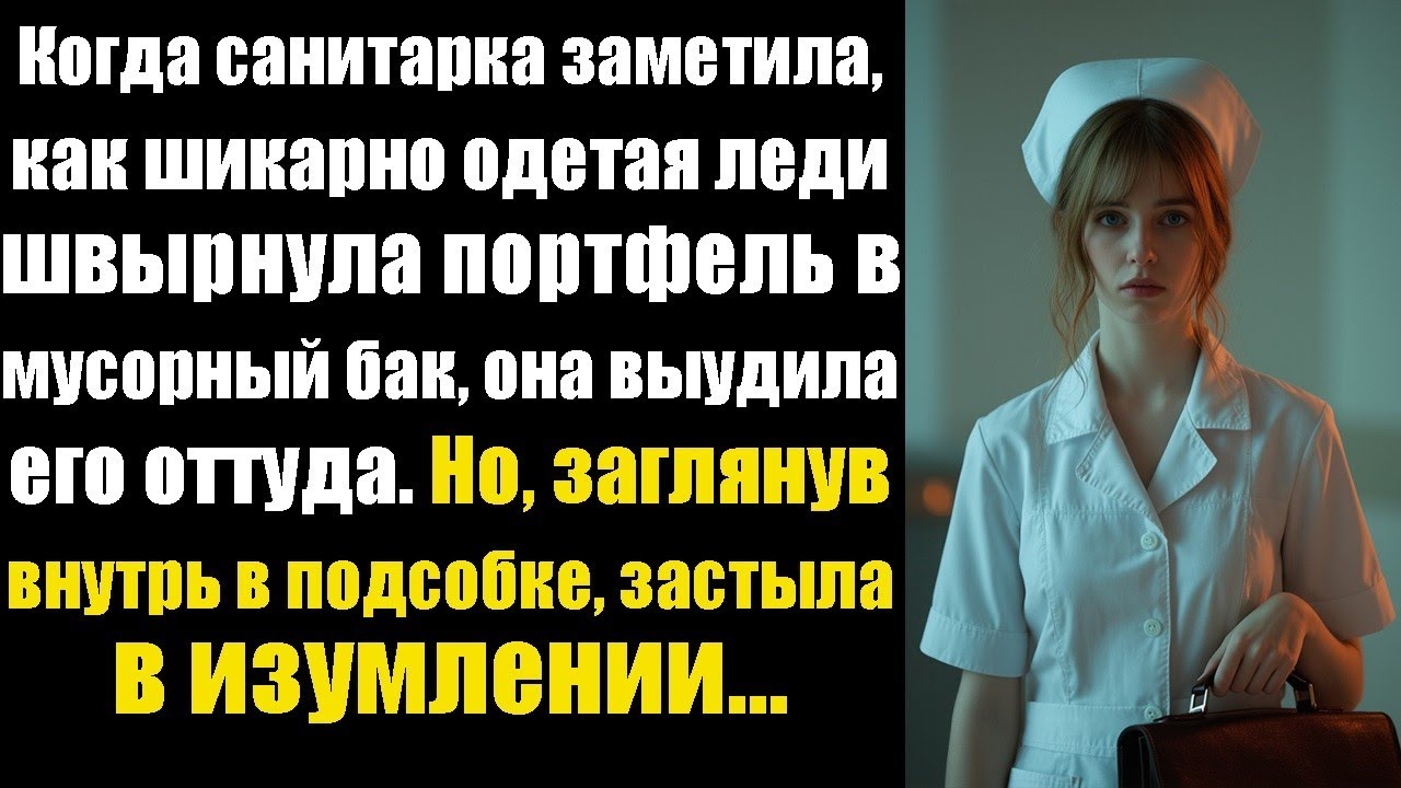 Когда санитарка заметила, как шикарно одетая леди швырнула портфель в клинический бак, она выудила..