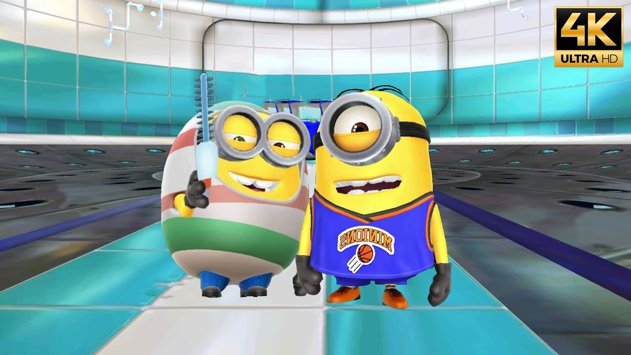 Despicable Me Minion Rush Anti-Villain League with Ester egg Bob n Layup Minions - iOS 4K