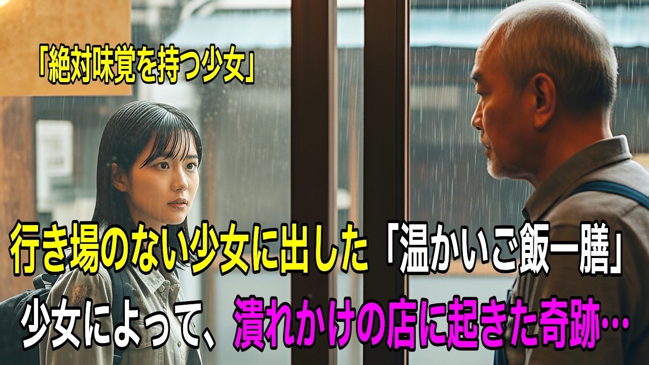 行き場のない少女に出した「温かいご飯一膳」。絶対味覚を持つ中卒の天才少女によって、潰れかけの店に起きた奇跡…。【感動する話】【朗読】