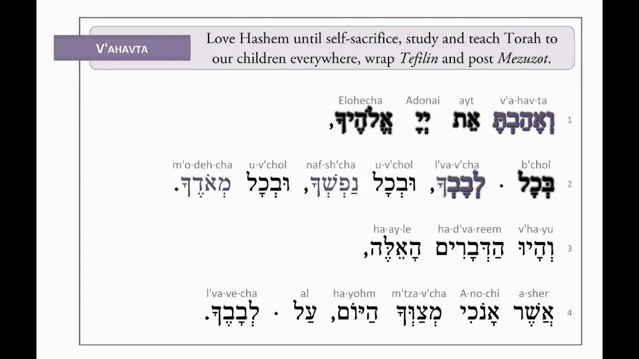 Siddur Sheli - My Siddur: The Shema in Song; Our affirmation in our faith in the ONE G-d - Animated!