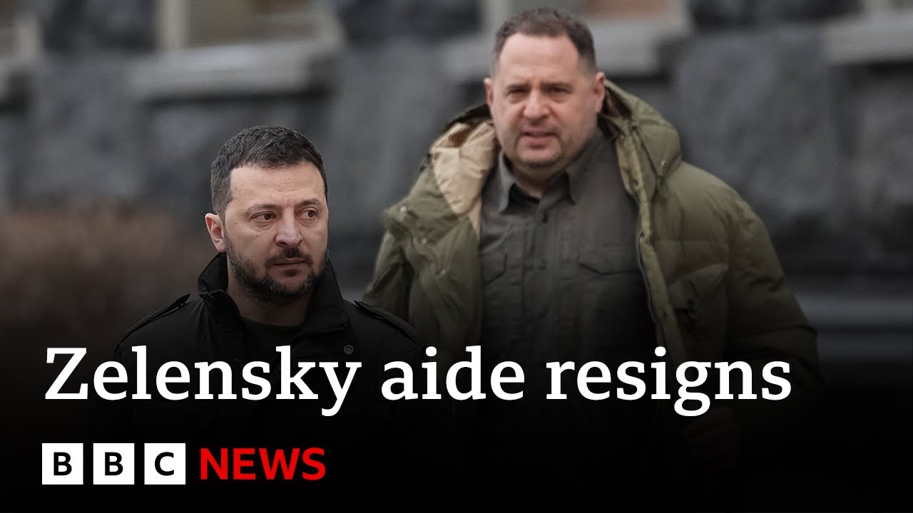 President Zelensky's chief of staff resigns after raid on his home | BBC News