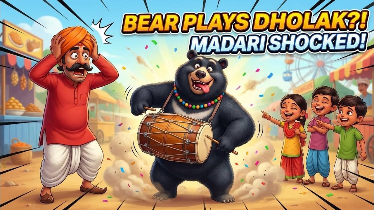 Kaalu Madari Aaya | कालू मदारी आया | Dancing Monkey Rhyme for Kids | Kalu Madari Aya, Nursery rhymes