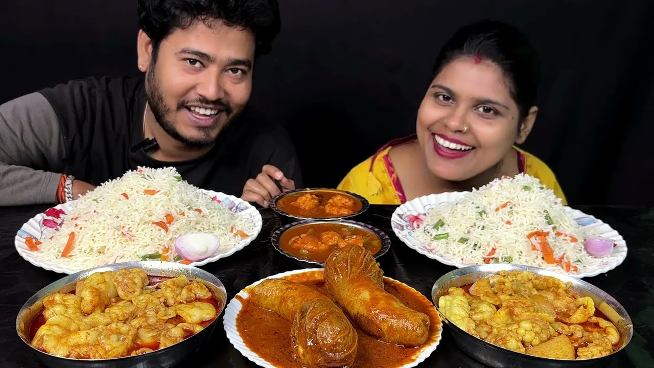 viral mutton chusta mutton fat chillichicken fried rice eating challenge