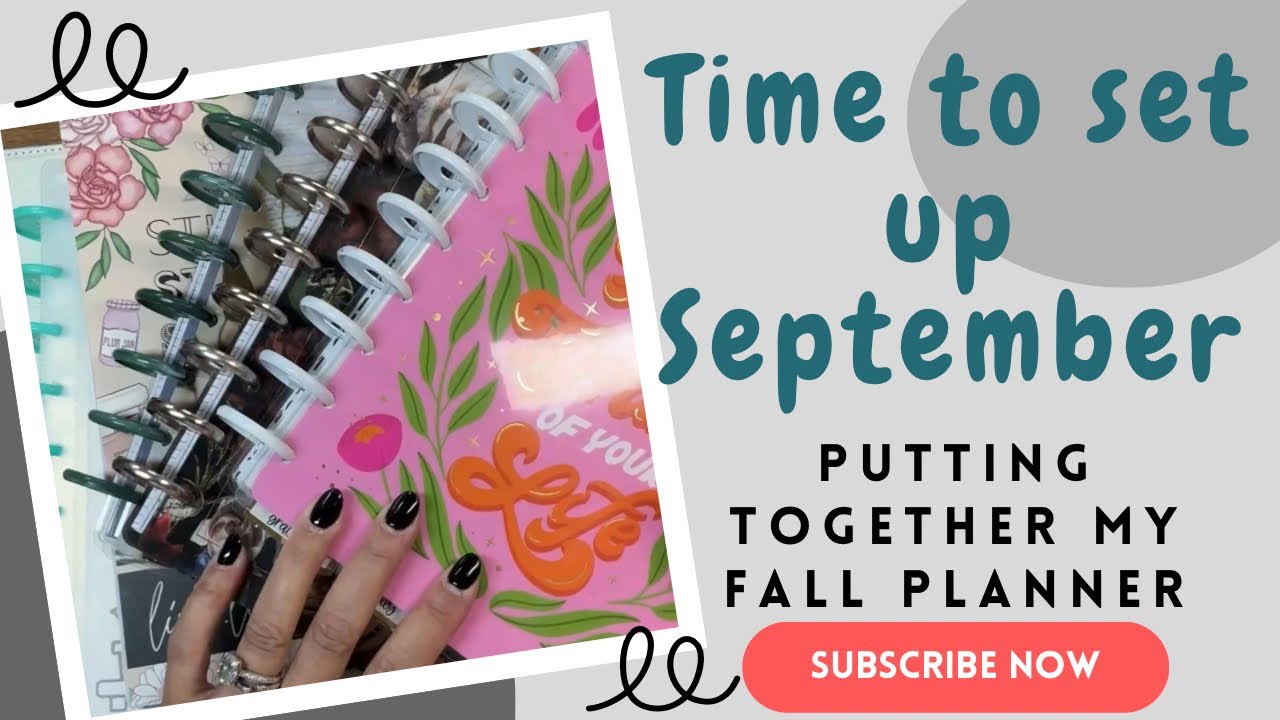 We are setting up the monthly pages also.  Plans with me for the month of sept