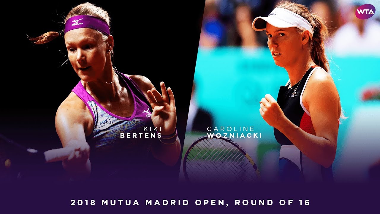 Kiki Bertens vs. Caroline Wozniacki | 2018 Mutua Madrid Open Round of 16 | WTA Highlights