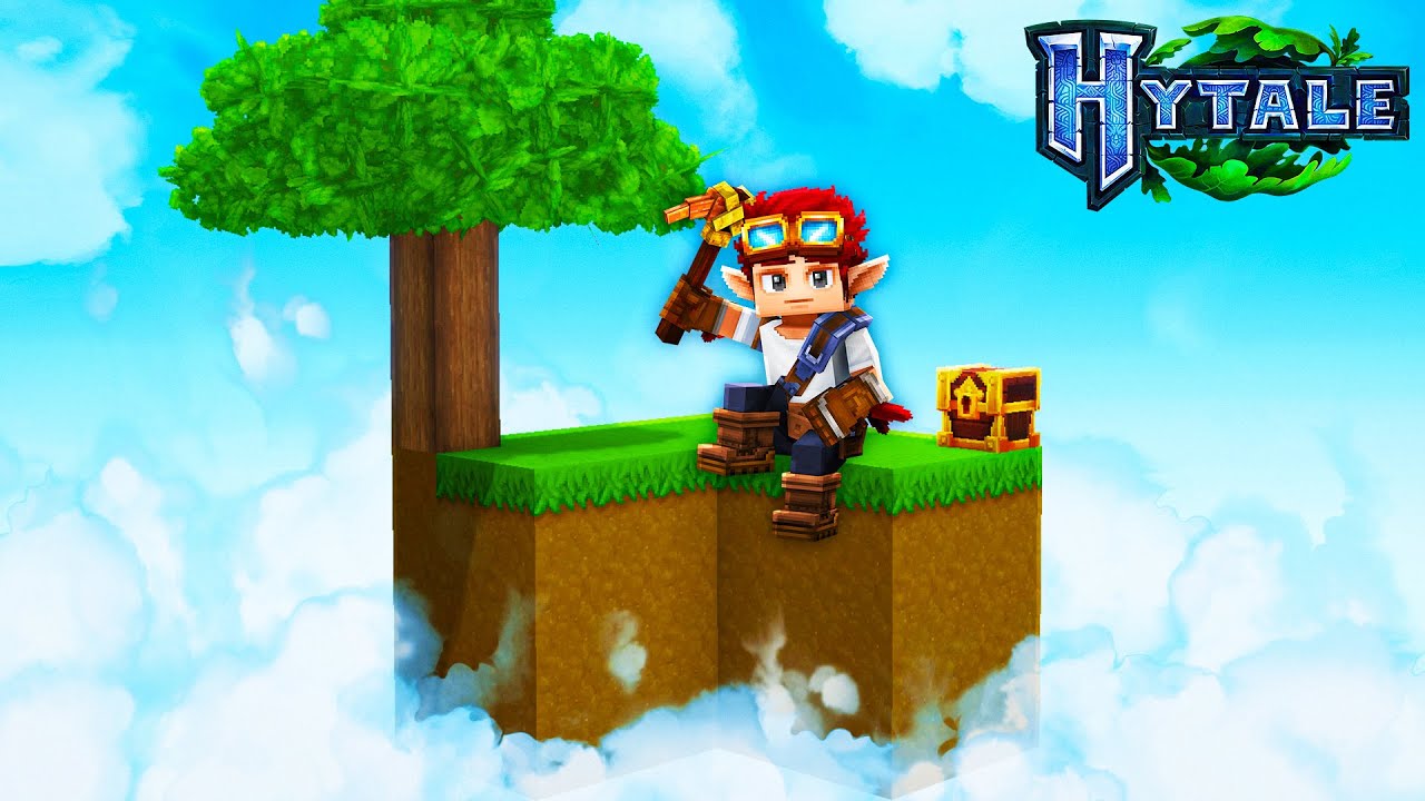 joguei o SKYBLOCK do HYTALE