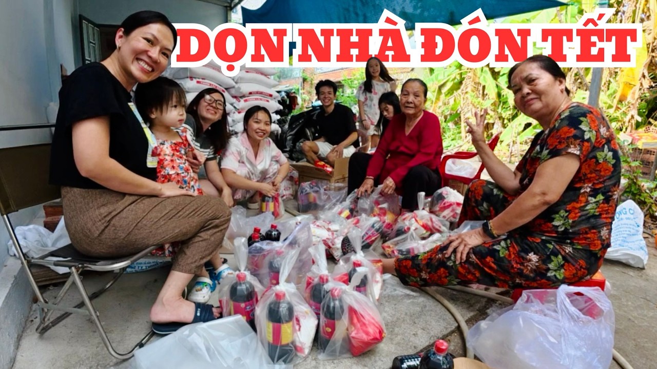DỌN DẸP NHÀ CỬA, CHUẨN BỊ QUÀ TẾT CHO BÀ CON || ĂN GÌ Ở MỸ