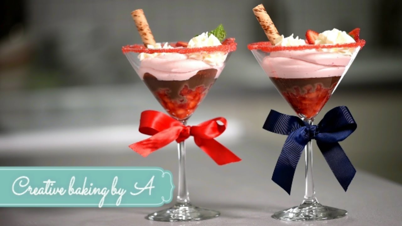 Valentine's mascarpone romantic dessert