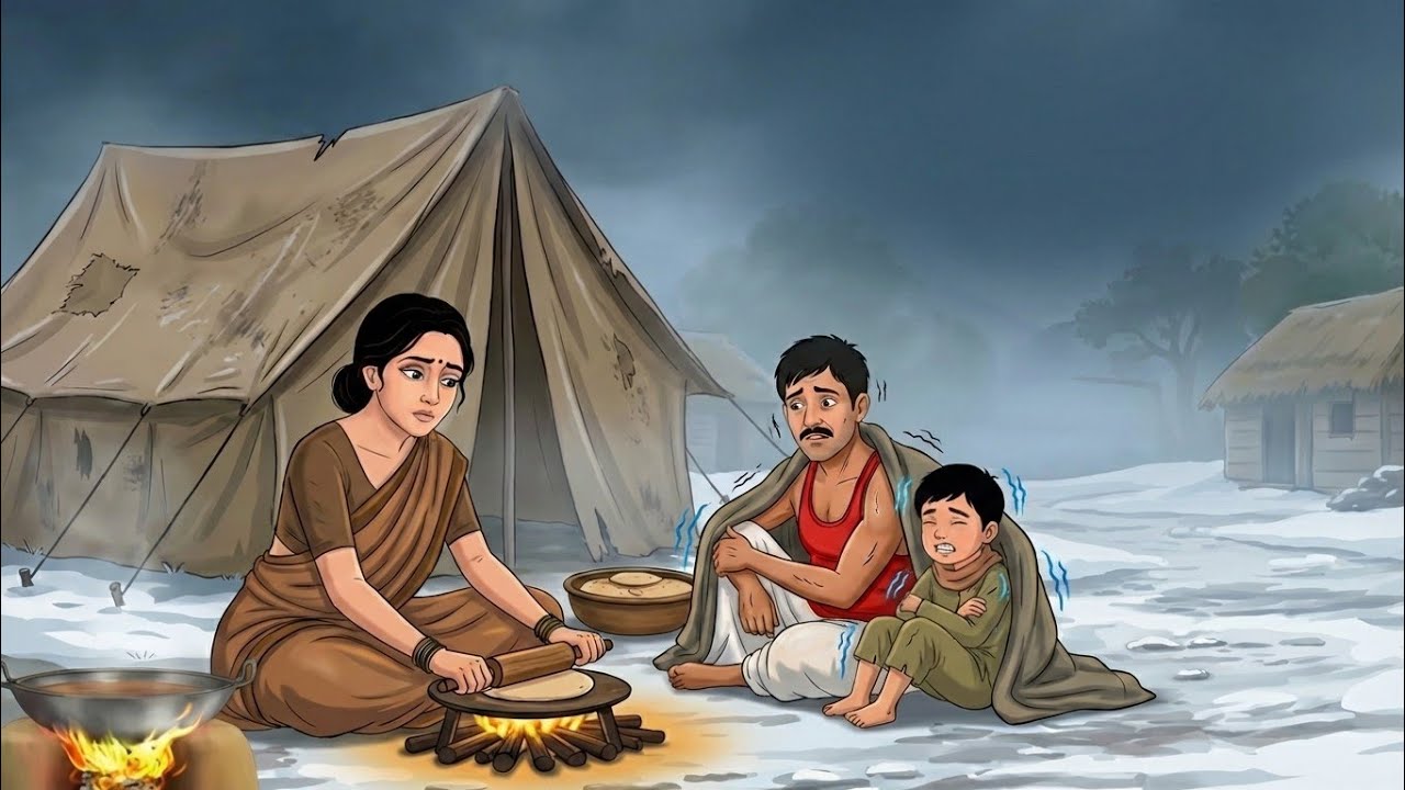 गरीब पर ठंड का कहर 😱|| Thandh Ka Kahar ||Moral Story || Hindi Kahaniya || Thandh Cartoon Kahani 