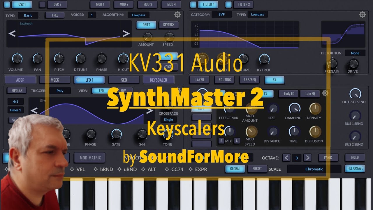 KV331 Audio SynthMaster 2 - Tutorial Part 8: Sequencer steps and Keyscalers