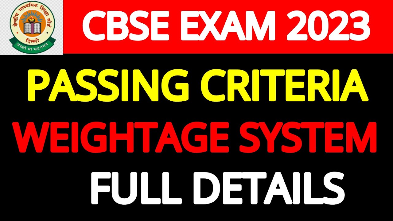 CBSE Big Shocking Change in Passing Marks & Weightage System -Class 10/12 - CBSE Latest News