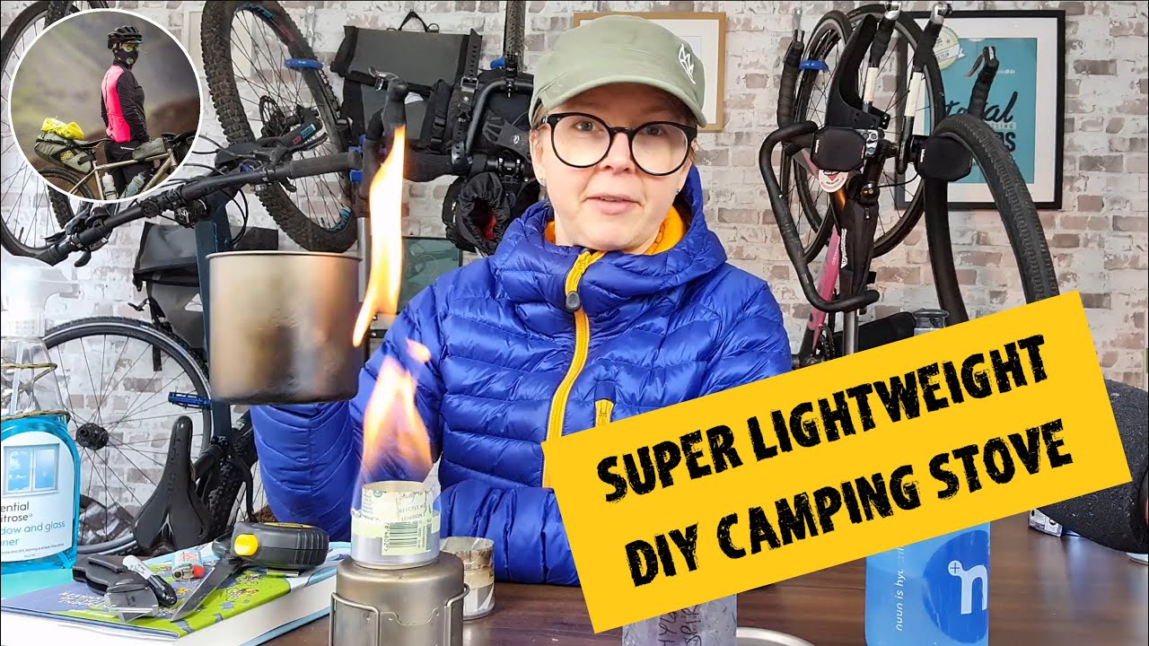 Super lightweight DIY camping stove