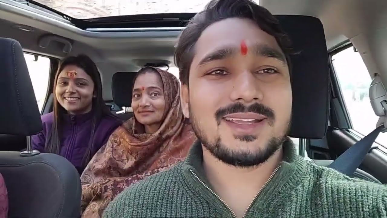 My first visit to Balaji temple with family. || Girendra gill || First vlog || Girendra vilog