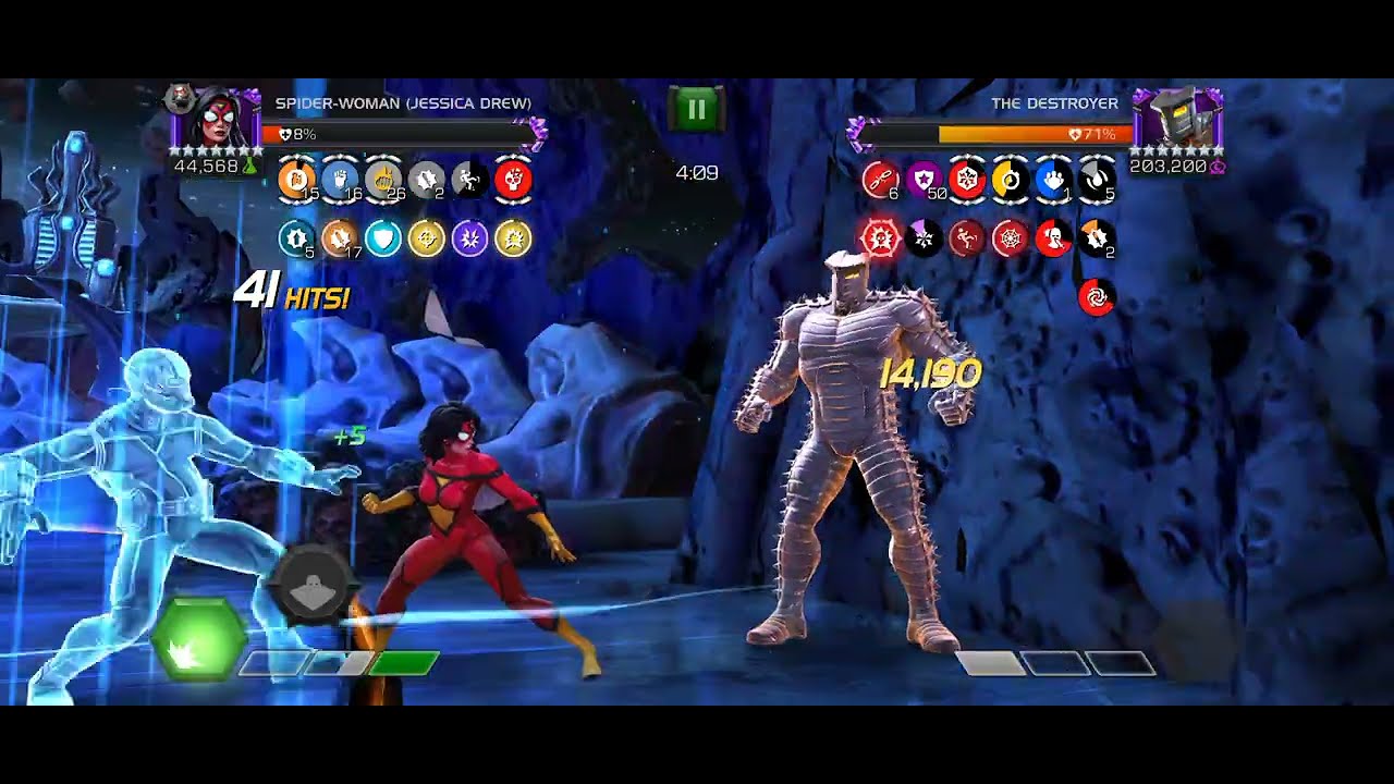 Mcoc Nightmare Raids The Destroyer Cheese with SpiderWoman