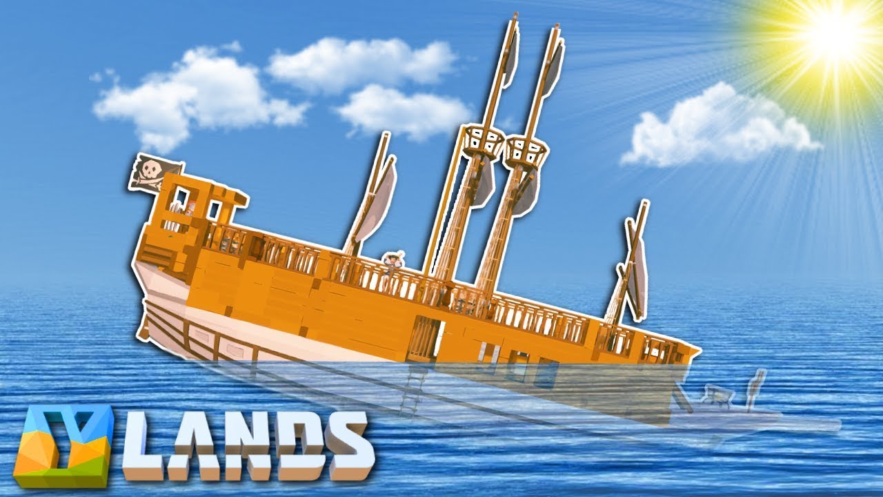 Ylands - OUR SHIP SANK!? - Ylands Multiplayer Gameplay & Ship Sailing!