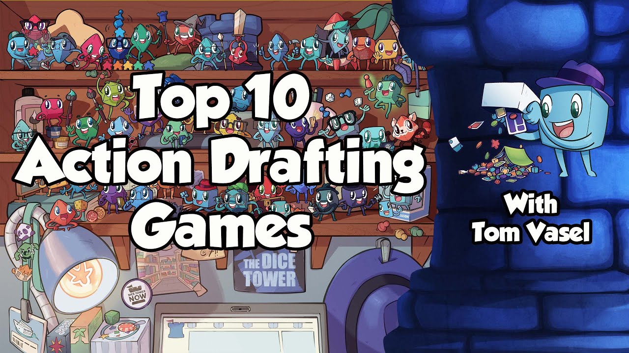 Top 10 Action Drafting Games - with Tom Vasel