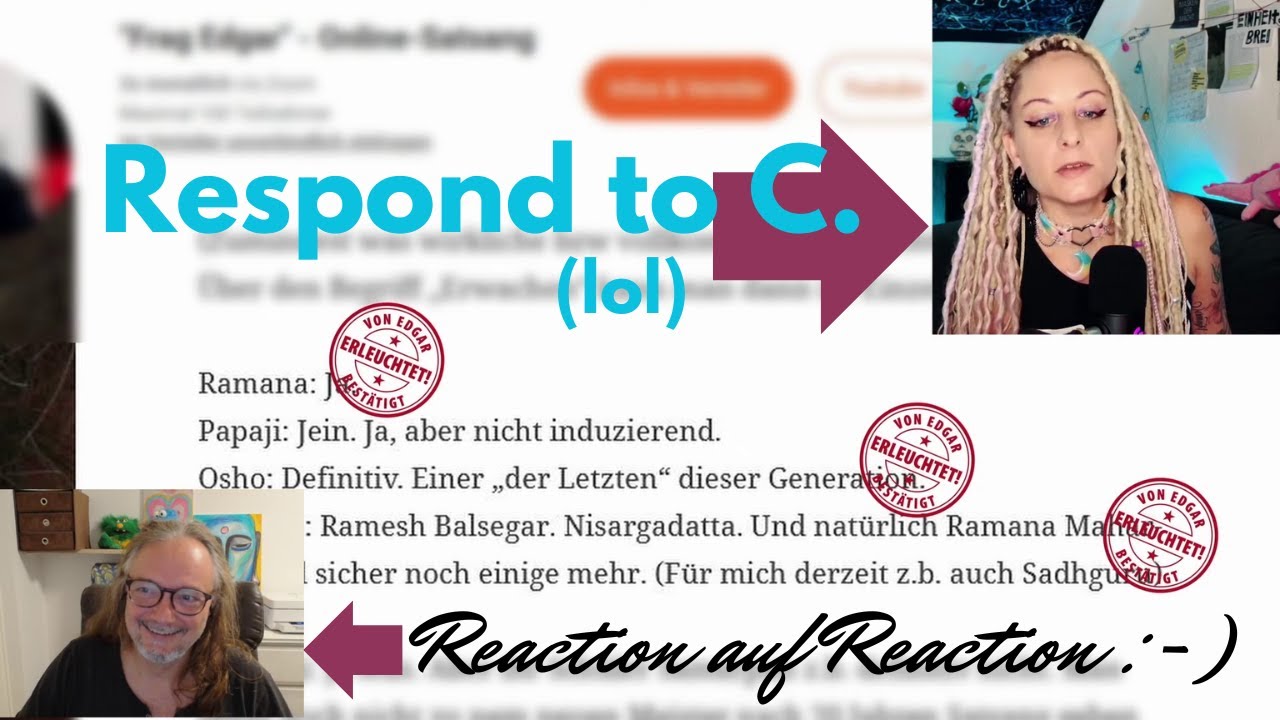 Mein erstes Reaction Video zu Cosima - 